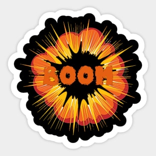 boom t-shirt Sticker